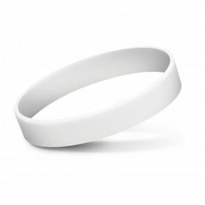 Silicone Wrist Band - White