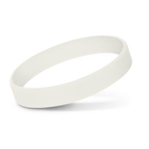 Silicone Wrist Band - White