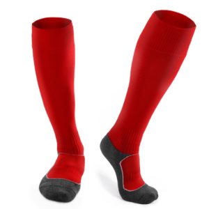 SOCCER HIGH SOCKS-RED & BLACK